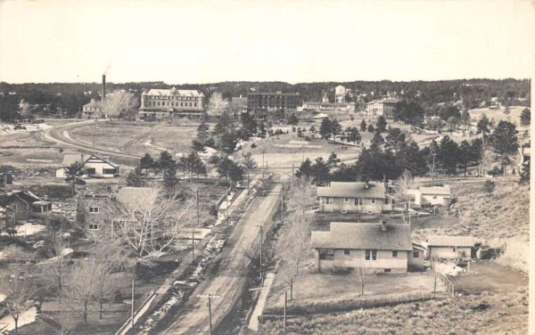 Hot Springs South Dakota Birds Eye View Real Photo Vintage Postcard AA64626
