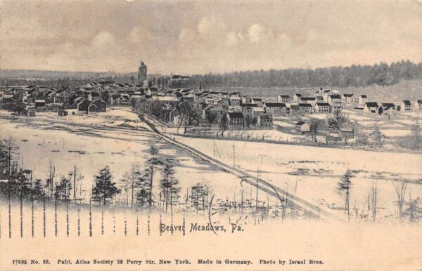 Beaver Meadows Pennsylvania Aerial View of Town of Beaver Meadows PC U2140