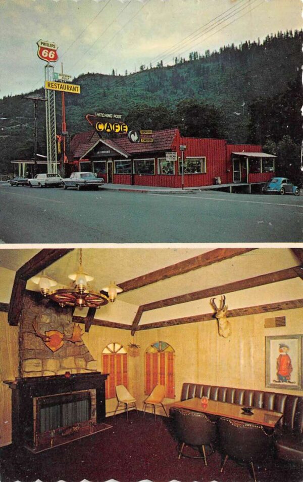 North Dunsmuir California Hitching Post Restaurant Interior/Exterior PC U2182
