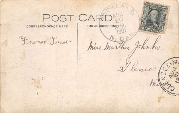 Rocklake North Dakota Sailboat Real Photo Vintage Postcard AA64646 - Image 2