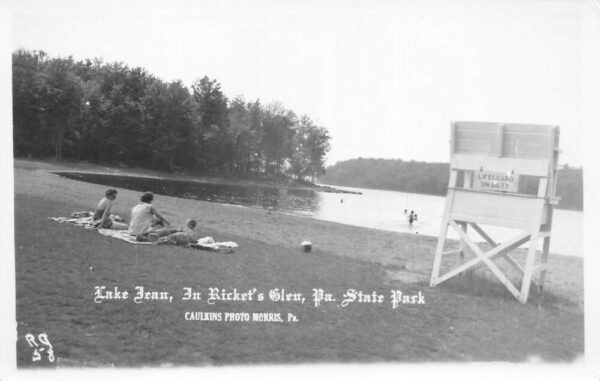 Rickets Glen Pennsylvania State Park Lake Jean Vintage Postcard AA64654