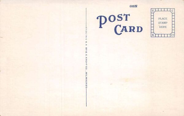 Tuscaloosa Alabama Broad Street Looking West Post Office Postcard AA64699 - Image 2