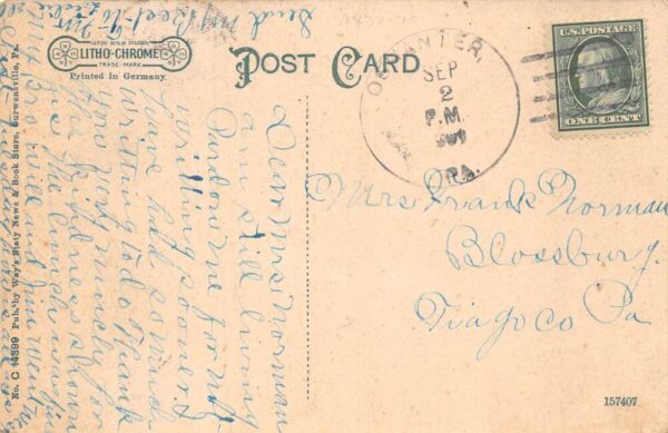 Curwensville Pennsylvania Pee Wee's nest Campsite Scenic View Postcard AA64703 - Image 2