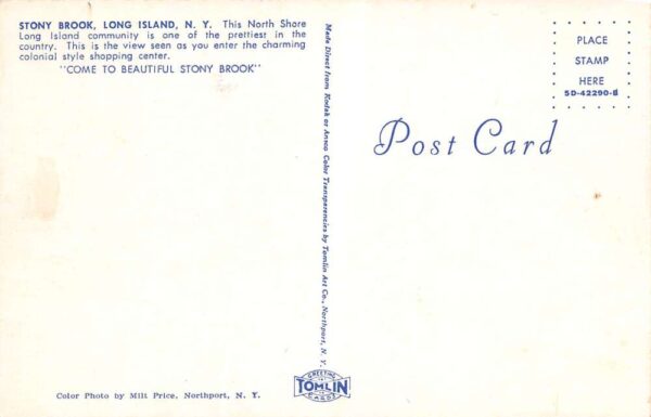 Long Island New York Stony Brook, View of Shopping Center Entrance PC U2361 - Image 2