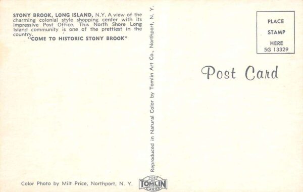 Long Island New York Stony Brook, View of Shopping Center Entrance PC U2362 - Image 2