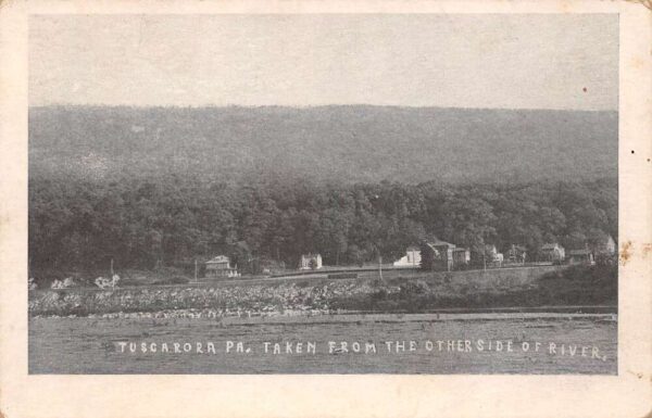 Tuscarora Pennsylvania View From Other Side of the Schuylkill River PC U2378