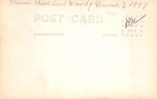 Jackson California JJ UHS High School Real Photo Vintage Postcard AA64832 - Image 2