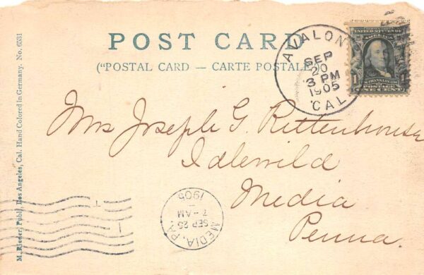 Avalon California Eastman Kodaks Ironmonger Photo Gallery Postcard AA64833 - Image 2
