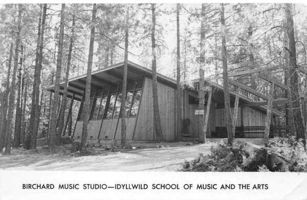Idyllwild California Birchard Music Studio Real Photo Postcard AA64845