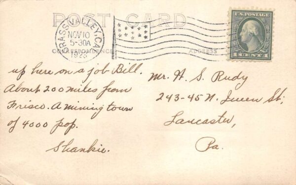 Grass Valley California North Star Road Real Photo Vintage Postcard AA64848 - Image 2