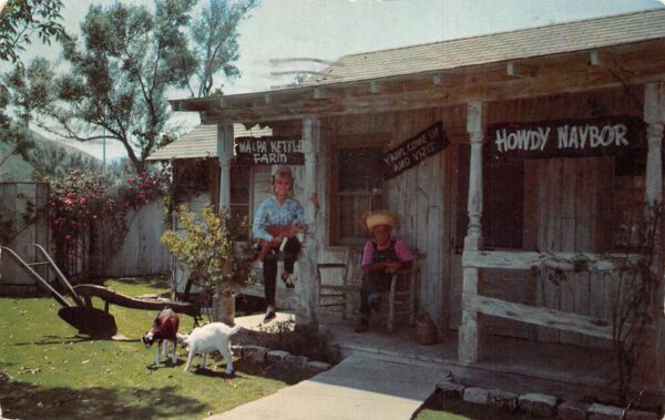 Universal Studios California Ma and Pa Kettle's Animal Farm Postcard AA64853