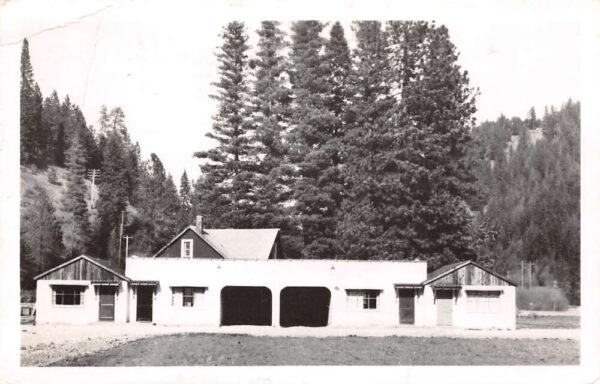 Cataldo Idaho Wright's Motel Real Photo Vintage Postcard U2585