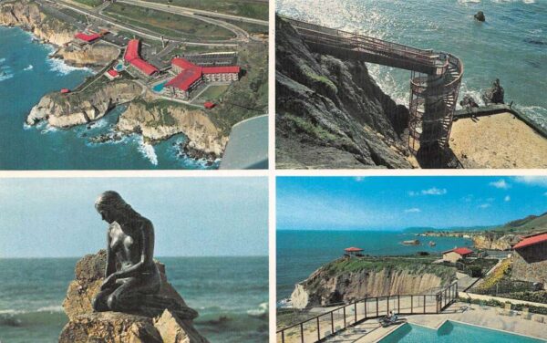 Pismo Beach California Shore Cliff Lodge And Inn Multi-View Photochrome PC U2616