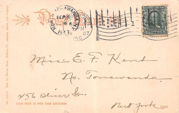 Huntington Indiana Jefferson Street Bradley Bros. Drug Store Vintage PC U2679 - Image 2