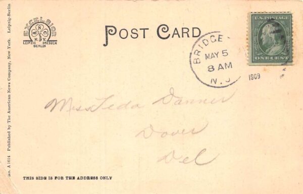 Bridgeton New Jersey City Hall and Fire Dept Vintage Postcard AA64855 - Image 2