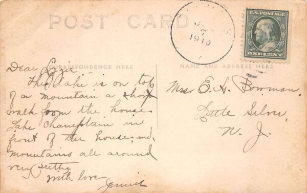 Clemons New York Pine Lake Scenic View Real Photo Postcard AA64857 - Image 2
