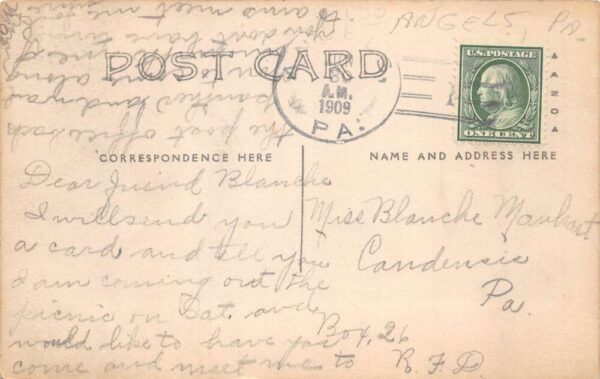 Angels Pennsylvania People by Waterfall Real Photo Vintage Postcard AA64909 - Image 2