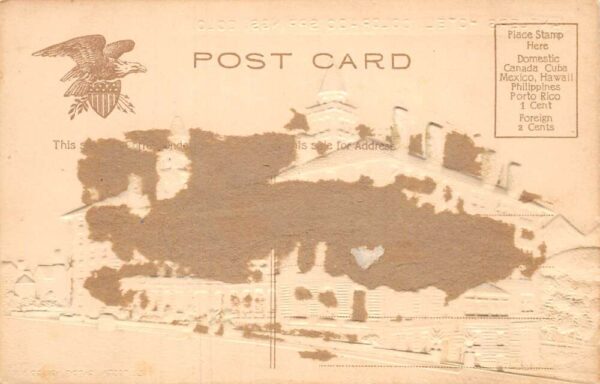 Colorado Springs Colorado Antlers Hotel Airbrushed Embossed Postcard AA64922 - Image 2