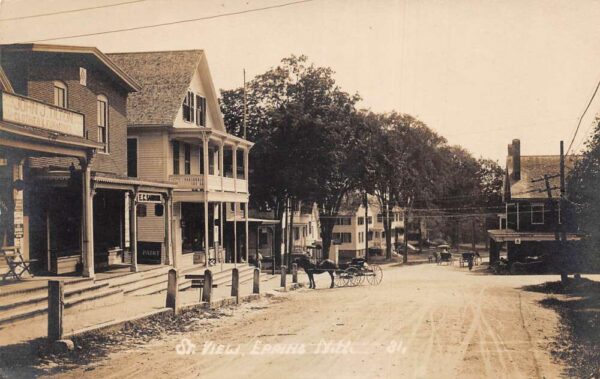 Epping New Hampshire Street Scene Business District Real Photo Postcard AA64977