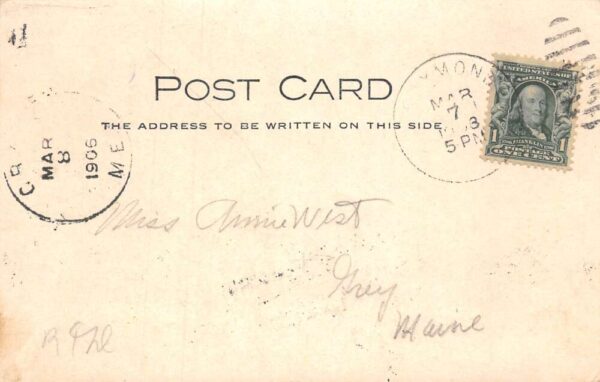 Raymond New Hampshire Main Street Real Photo Vintage Postcard AA64990 - Image 2