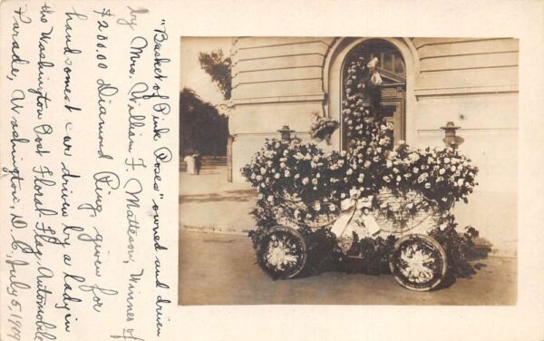 Washington DC Automobile Parade Washington Post Winners Real Photo PC AA65012