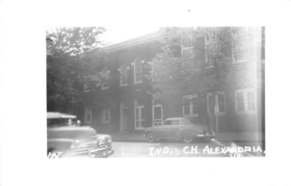 Alexandria Virginia IND CH Street Scene Real Photo Vintage Postcard AA65013