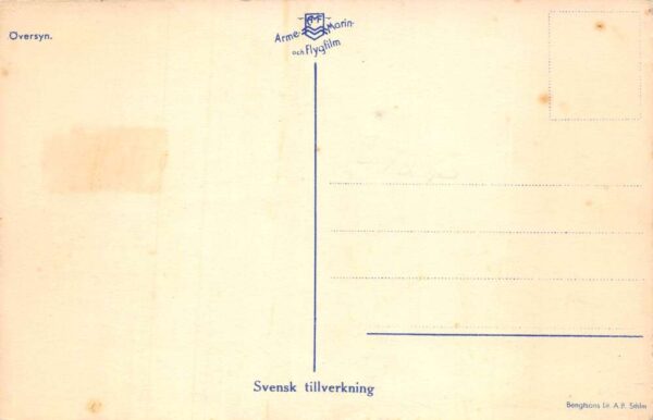 Swedem Military Swedish Pilots Airplane Vintage Postcard AA65024 - Image 2