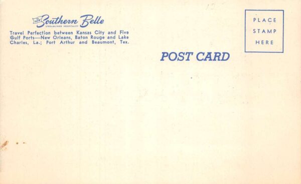 New Southern Belle Railroad Chair Car and Vanity Interior Postcard AA65040 - Image 2