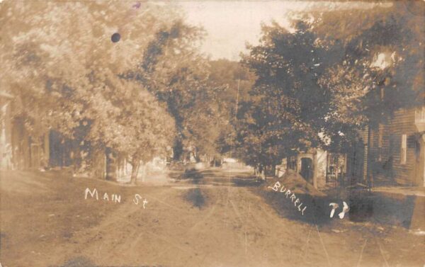 Burrell Pennsylvania Main Street Real Photo Vintage Postcard AA65059