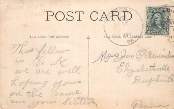 Burrell Pennsylvania Main Street Real Photo Vintage Postcard AA65059 - Image 2