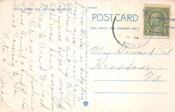 Ottumwa Iowa Courier Building Vintage Postcard AA65073 - Image 2