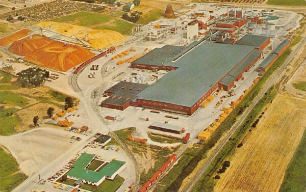 Ukiah California Masonite Corp Aerial View Vintage Postcard AA65097