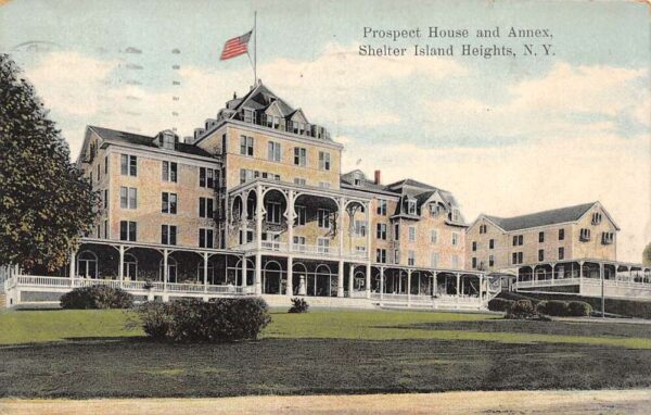 Shelter Island Heights New York Prospect House & Annex Color Litho. PC U2756