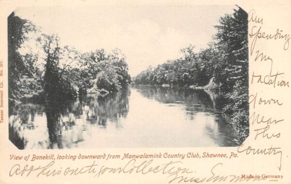 Shawnee Pennsylvania View Of Benekill, From Manwalamink Country Club PC U2765