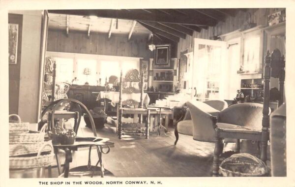 North Conway New Hampshire The Shop In The Woods Real Photo Postcard U2773
