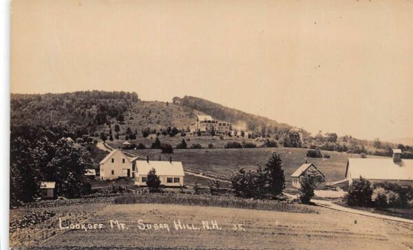 Sugar Hill New Hampshire Expansive View Of Lookoff Mountain Real Photo PC U2778