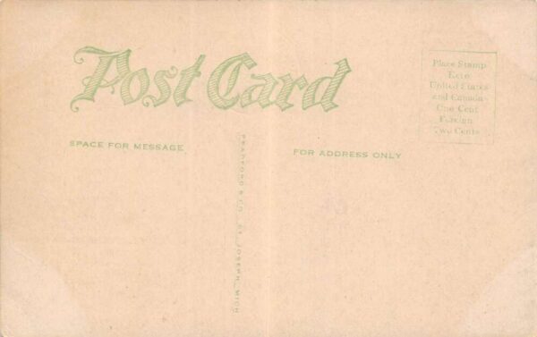 Creston Iowa Corner Of Pine & Adams St. Pharmacy Pictured Vintage PC U2835 - Image 2