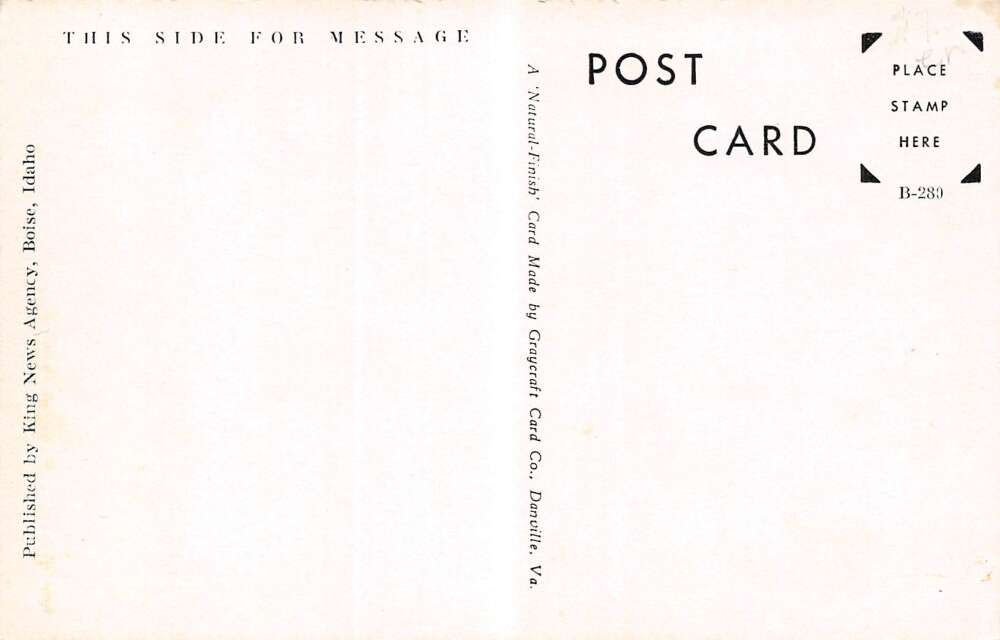 Mountain Home Idaho Main Street, Looking West De Meyer Drugs Postcard U2842 - Image 2