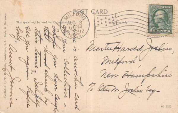 Narragansett Bay Rhode Island Steamer " Mount Hope" In Narragansett Bay PC U2849 - Image 2