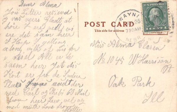 Fender Nebraska Street Scene E.J. Tucker Drug Store Vintage Postcard U2910 - Image 2