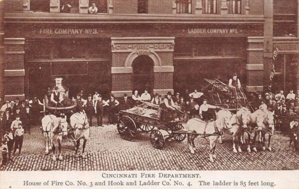 Cincinnati Ohio Cincinnati Fire Dept. Co. 3 & Hook & Ladder Co. 4 PC U2930
