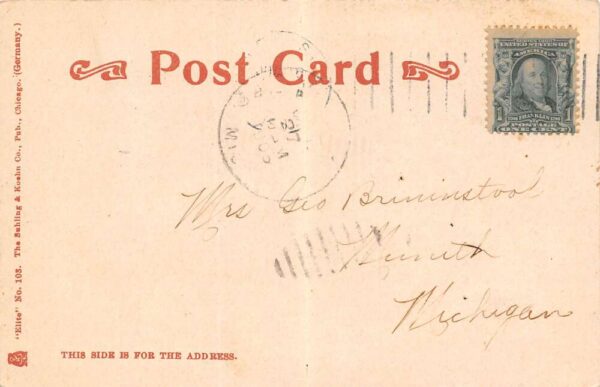 Waterloo Iowa Chatagua Ground, Clear River Park Furnished Rooms Postcard U2934 - Image 2