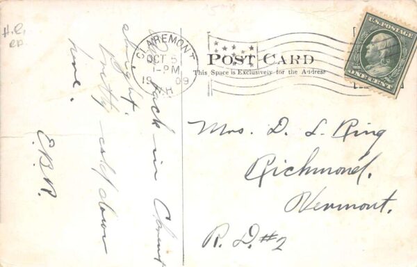 Claremont New Hampshire Exaggeration "In the Future" Vintage Postcard AA65223 - Image 2