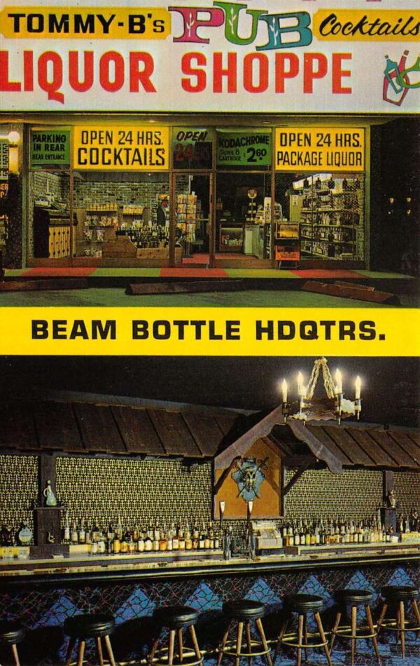 Las Vegas Nevada Tommy B's Pub and Liquor Store Vintage Postcard AA65234