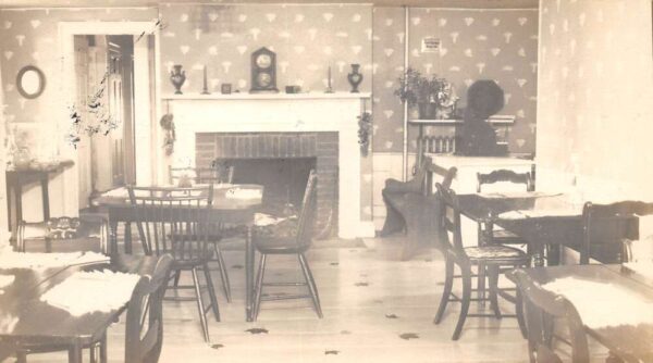 Somers Connecticut The Maples Inn Interior Real Photo Postcard AA65246