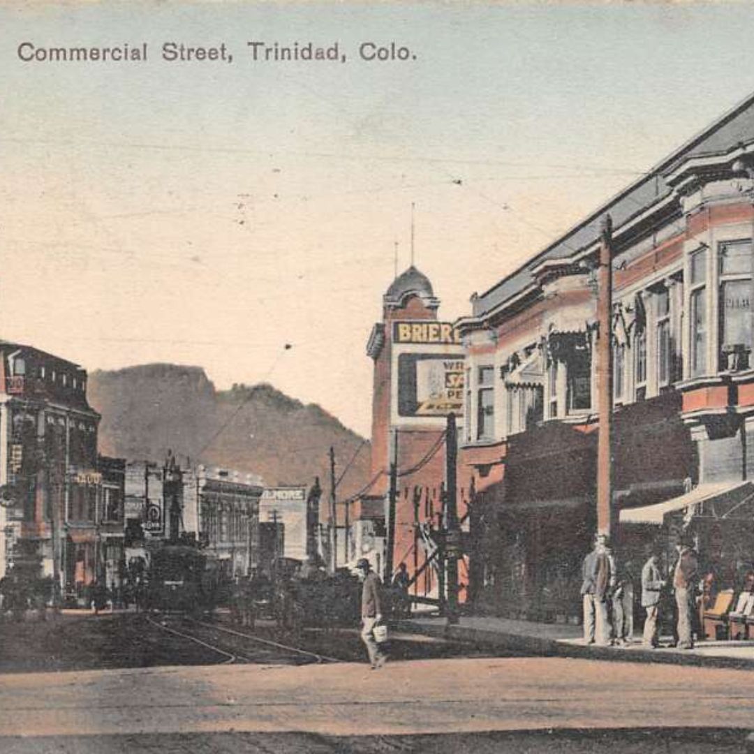 antique postcard of Trinidad, CO