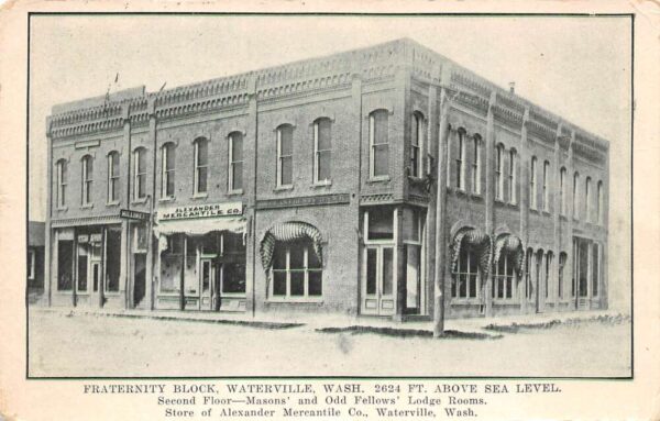 Waterville Washington Fraternity Block, Masons' & Odd Fellows Lodge PC U3004