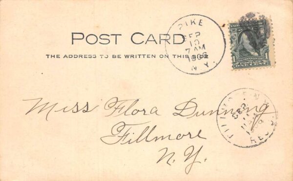 Pike New York Main Street Real Photo Vintage Postcard AA65262 - Image 2