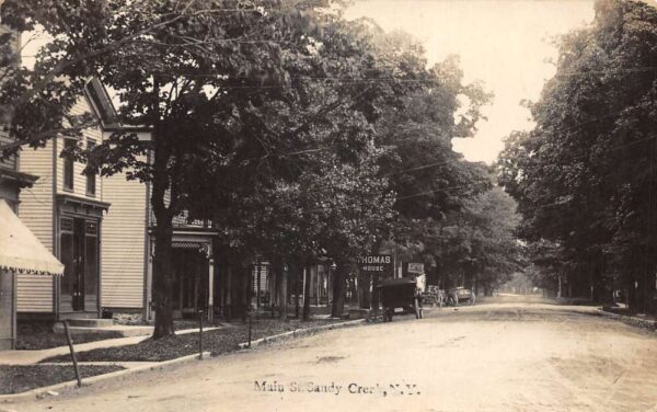 Sandy Creek New York Main Street Thomas House Real Photo Postcard AA65264