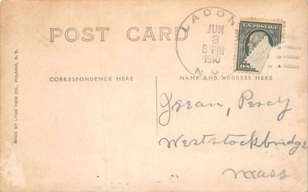 Sandy Creek New York Main Street Thomas House Real Photo Postcard AA65264 - Image 2